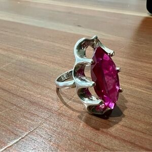 Antique Mexican glass ring